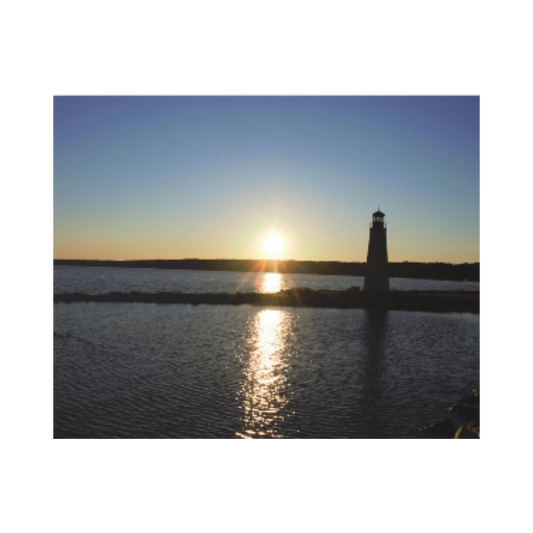 Acrylic Prints (French Cleat) Sunset at Happy Rock
