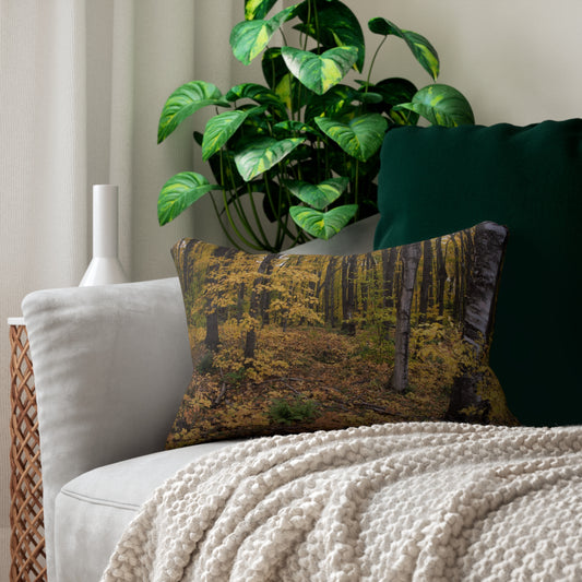 Spun Polyester Lumbar Pillow Fall