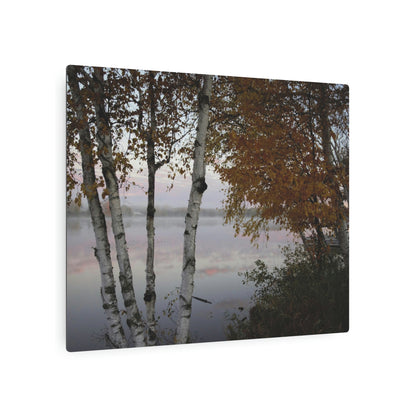 Metal Art Sign - River View White Birch